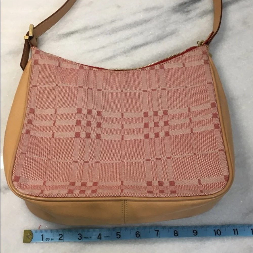 Burberry Vintage Authentic Red Denim Satchel Bag - Picture 14 of 16